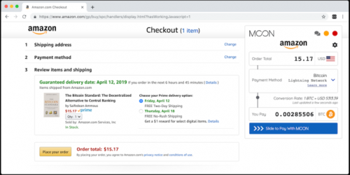 外媒：比特币持有者现可通过闪电网络在亚马逊上购物