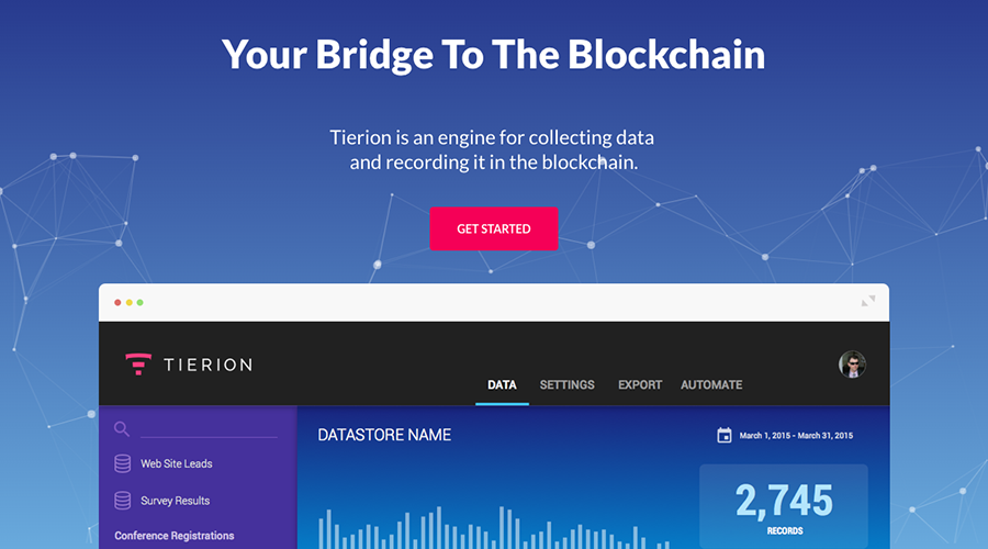 区块链数据验证工具Tierion可以支持Chainpoint 2.0