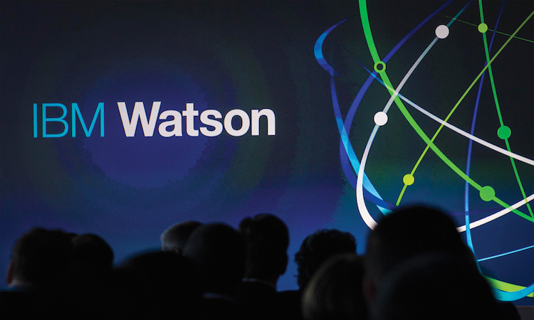 Attendees gather at IBM Watson event in lower Manhattan, New York